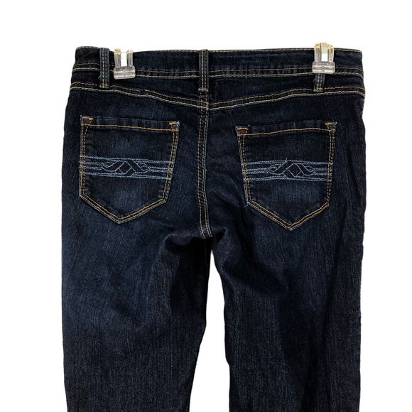 Women's Dark Wash Jeans by a.n.a. Like New, Embroidered Pockets, SZ S - Picture 4 of 8